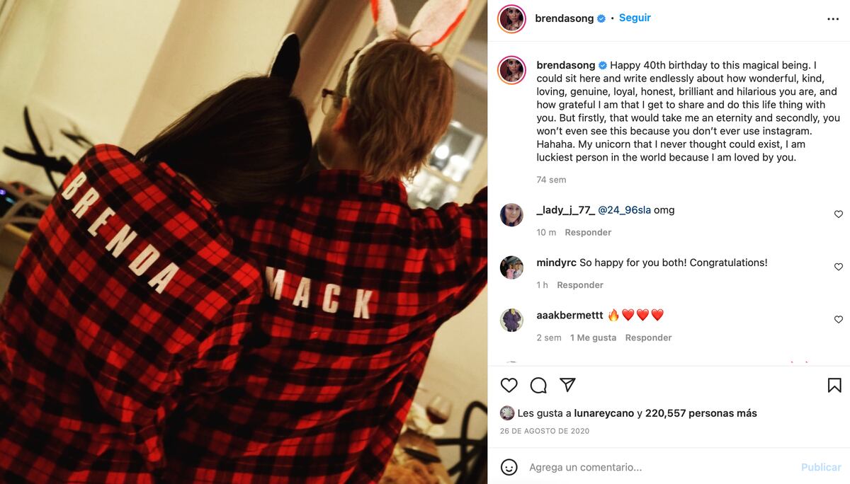 El posteo de Brenda Song por los 40 años de Macaulay Culkin.