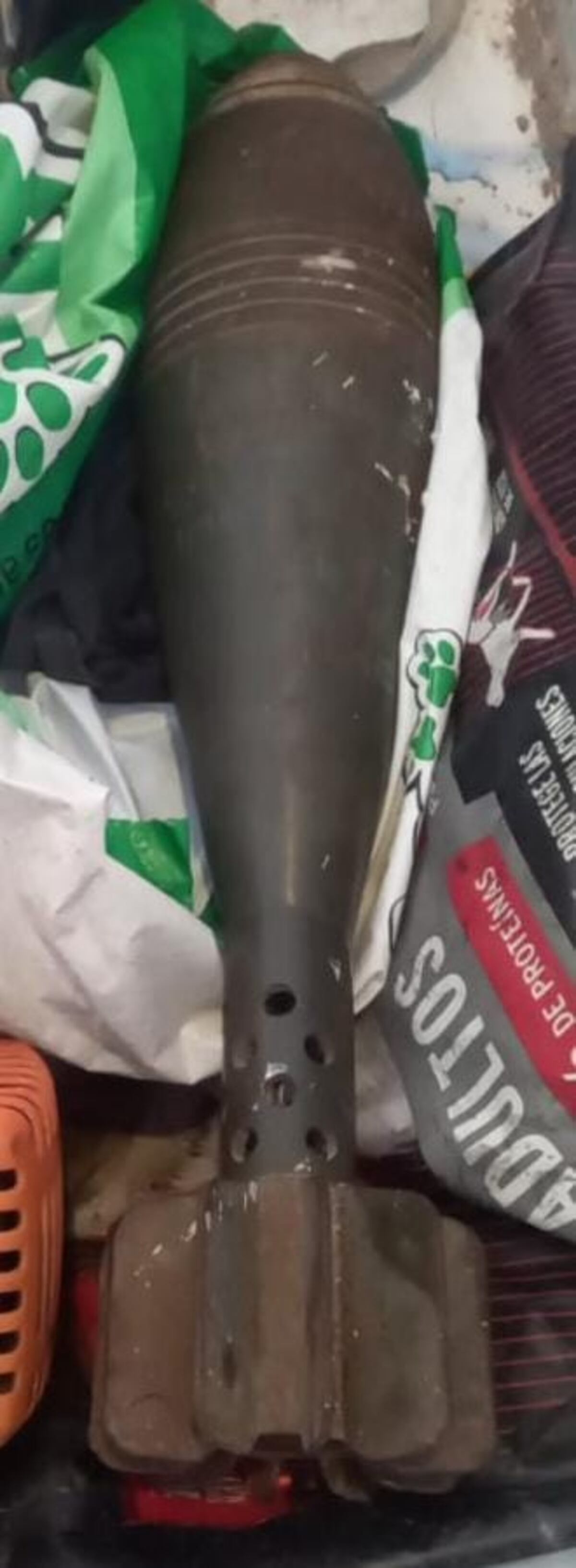 El artefacto hallado. (Policía)