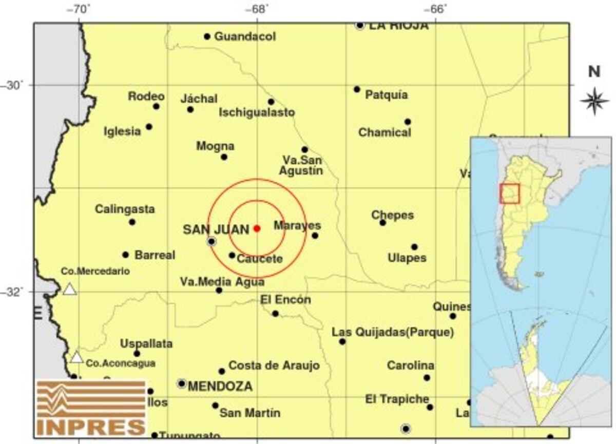 Sismo en San Juan.