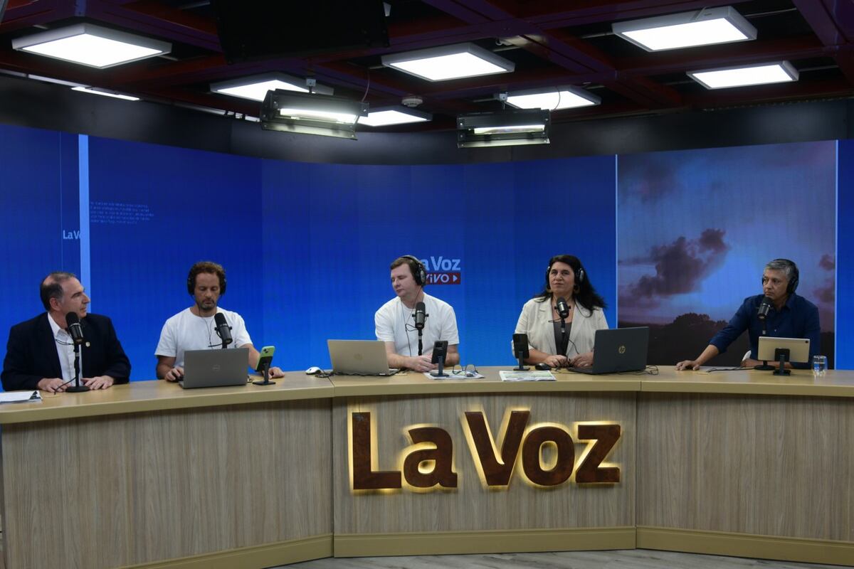 Horacio Ferreyra ministro de Educación de Córdoba en la Voz en vivo. Ramiro Pereyra /La Voz