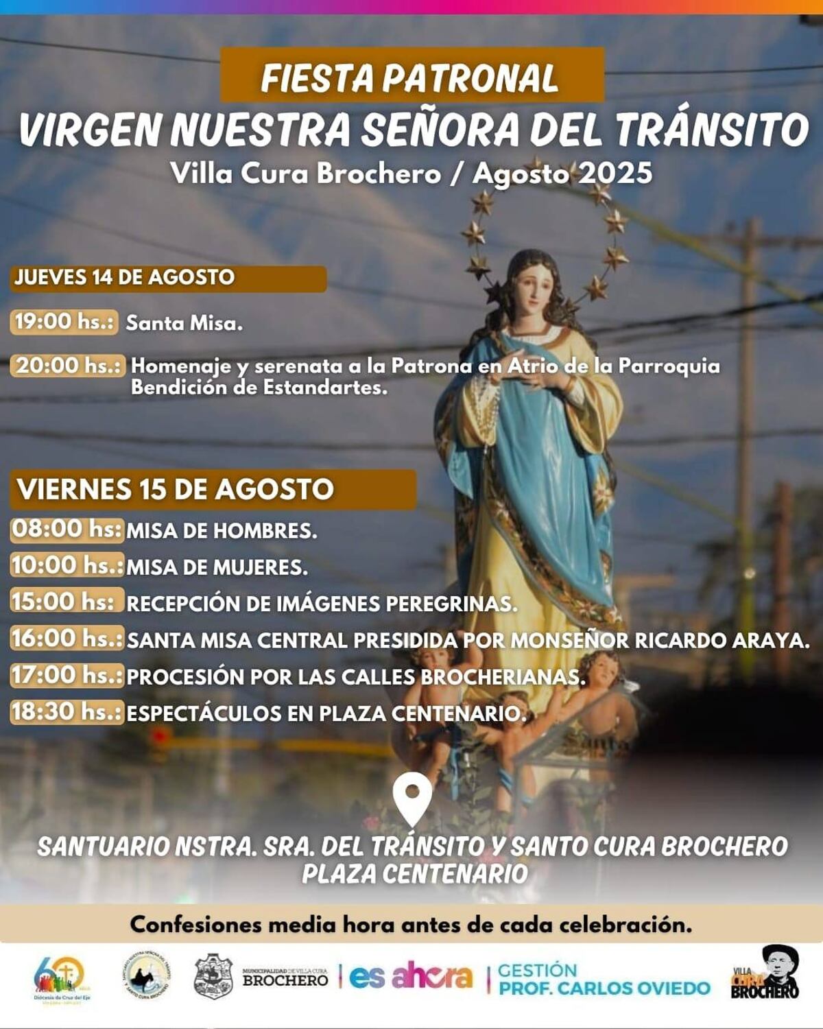 Fiestas Patronales en honor a la Virgen del Tránsito en Córdoba.