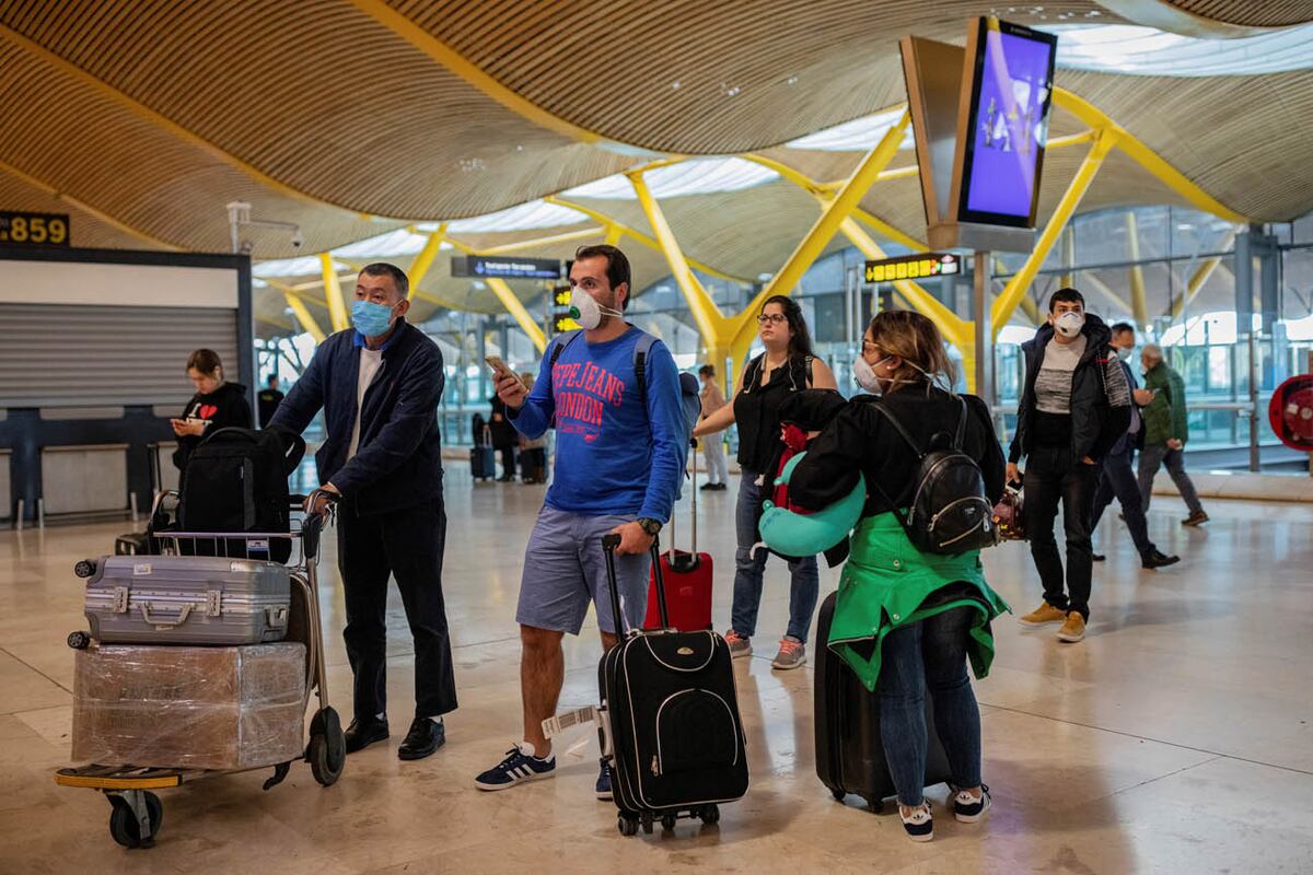 Aeropuerto de Barajas. Puerta de ingreso a España (La Voz/ Archivo)