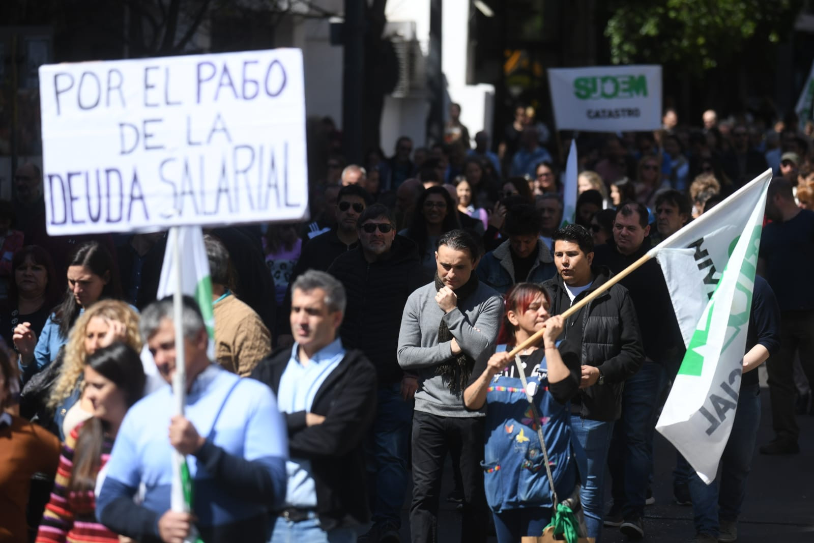 El Suoem volvió a las calles con medidas de fuerza. (Ramiro Pereyra / La Voz)