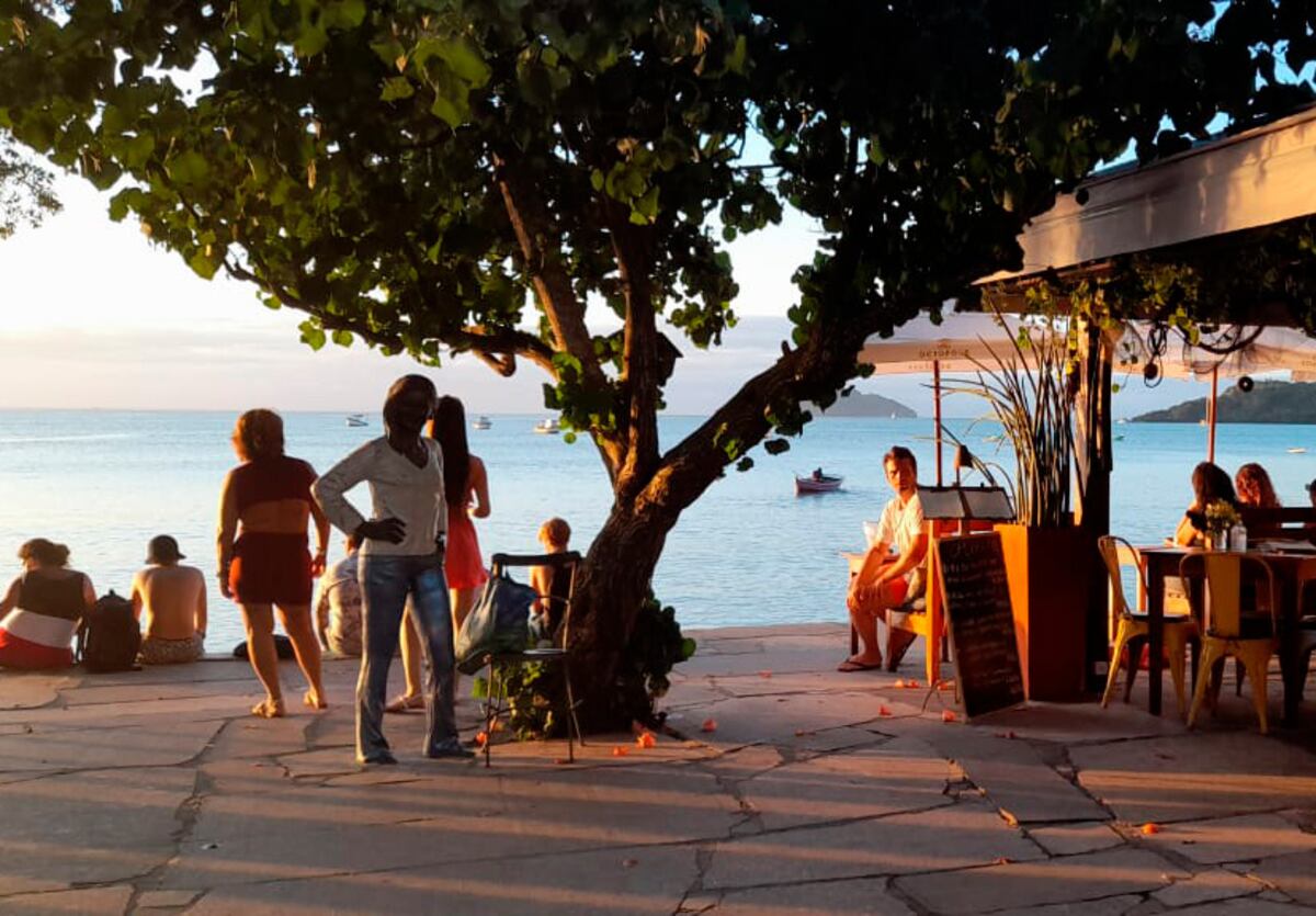 Disfrutar junto al mar en las playas de Brasil. Foto: Mariángeles Samamé.