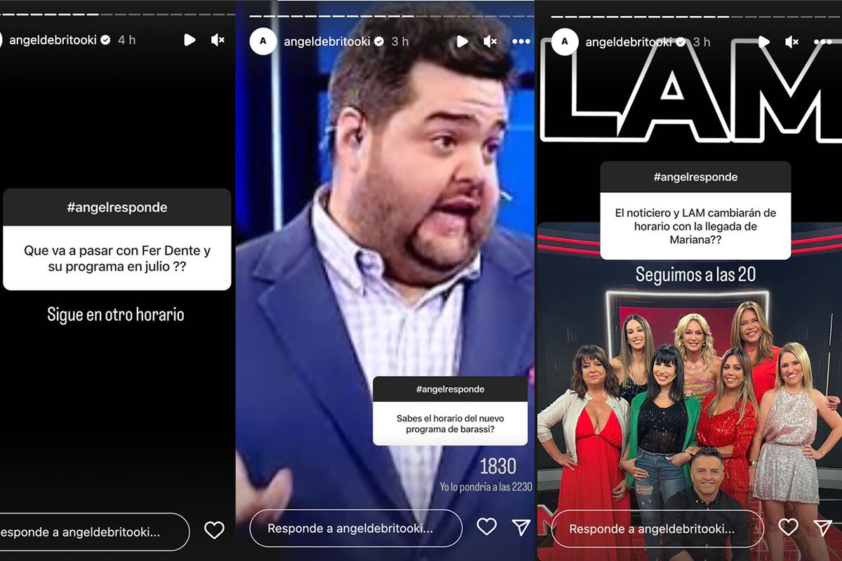 Las historias de Ángel de Brito respecto a la grilla de programación de América y a la vuelta de Barassi a El trece.