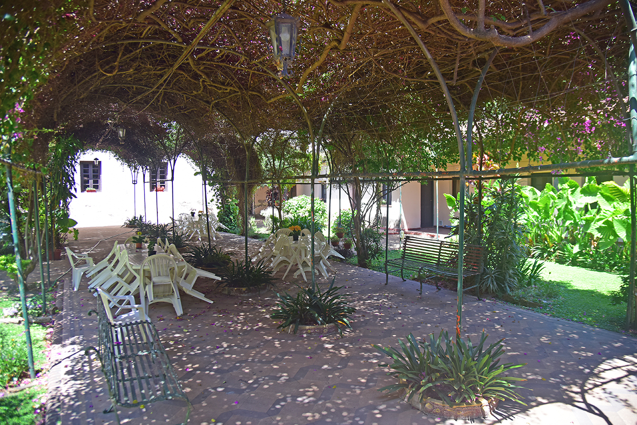 Patio de la Residencia Jesuita detrás de la Capilla Doméstica de la Manzana Jesuíta. (Pedro Castillo / La Voz)