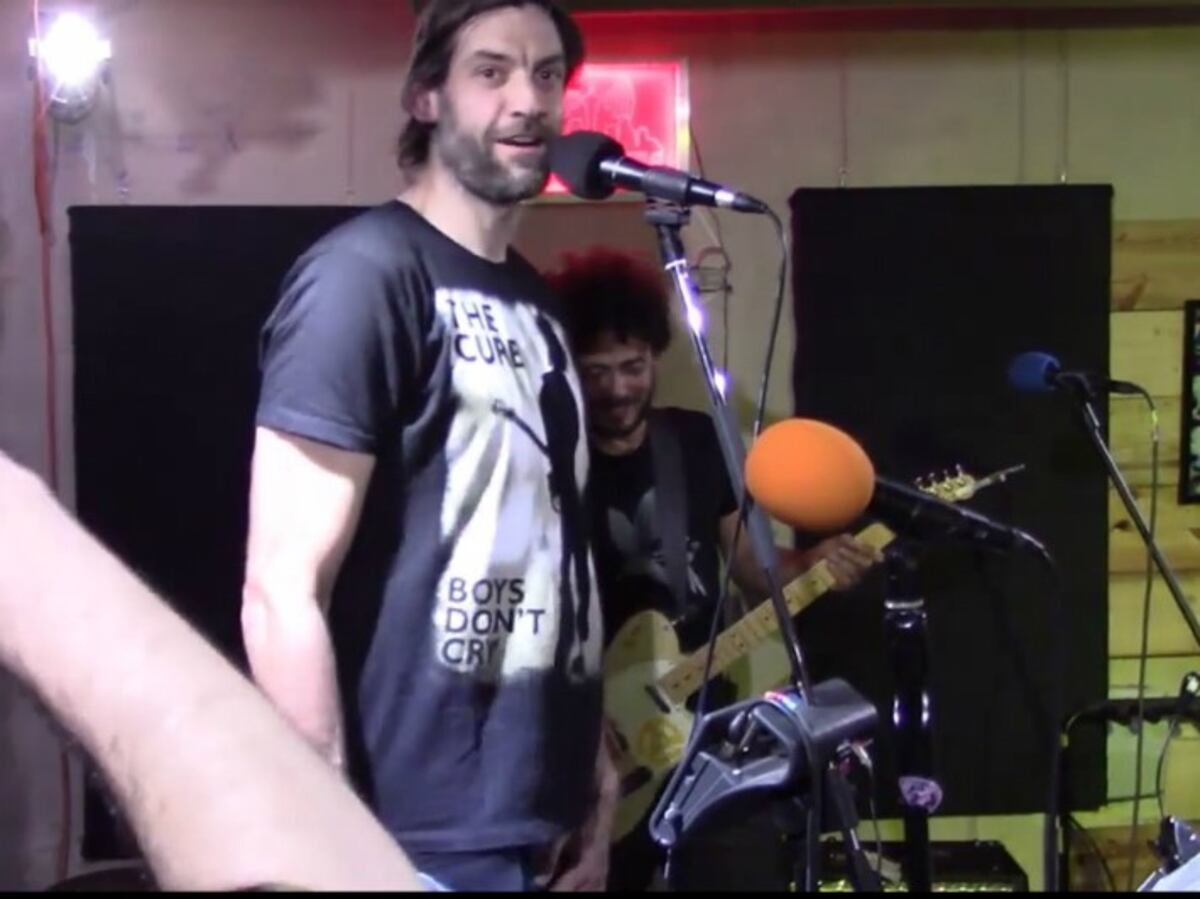 Fabricio Oberto, su banda, otra de sus pasiones.
