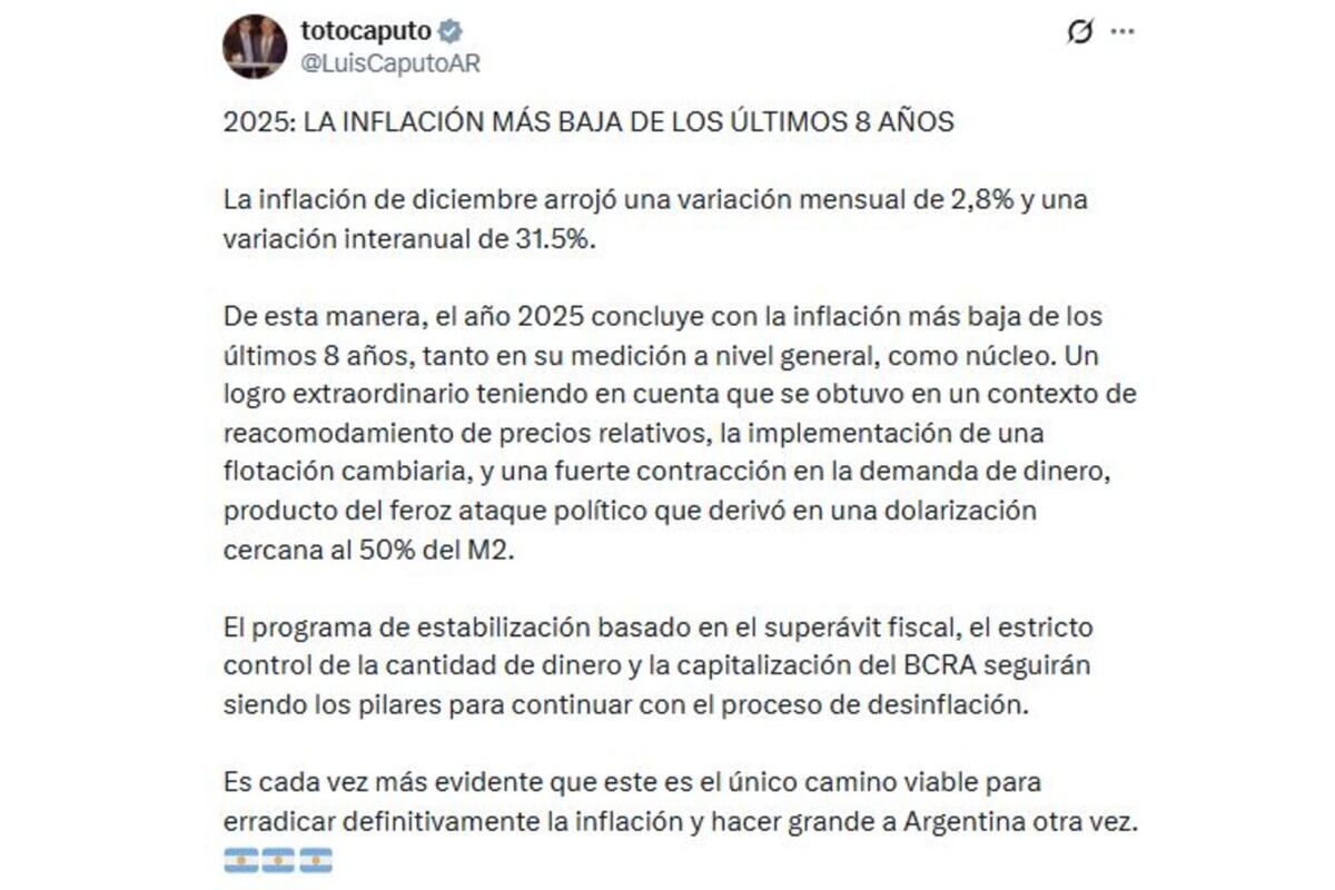 Luis Caputo. (X)