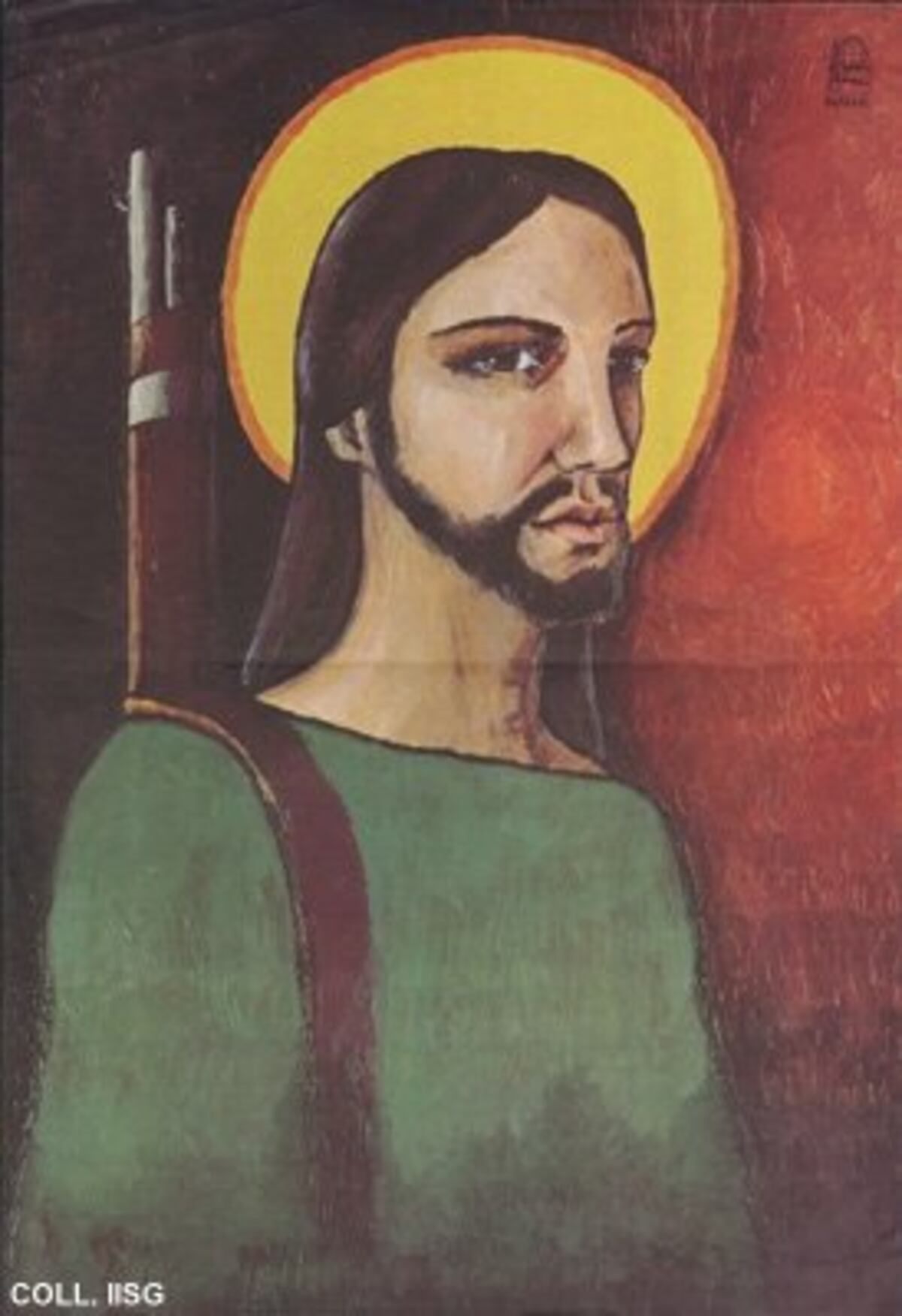 Cuadro "Cristo guerrillero", de Edmundo Villarreal, 1972.