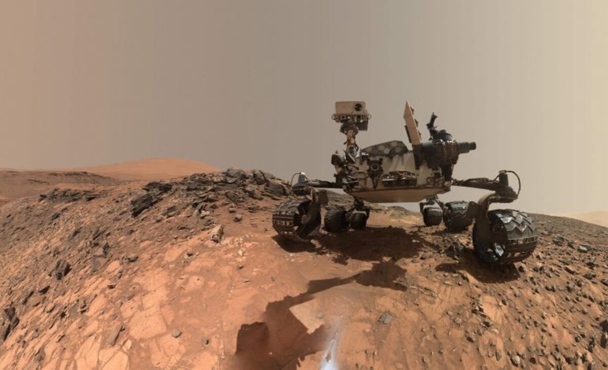 Esta foto de la NASA publicada el 7 de junio de 2018 muestra un autorretrato del vehículo rover Curiosity Mars de la NASA\u002E Crédito: AFP PHOTO / NASA\u002E