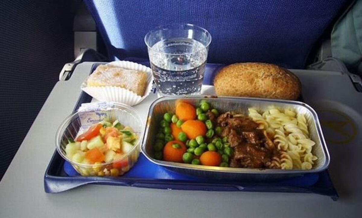 Comida de avión\u002E Foto: Web\u002E