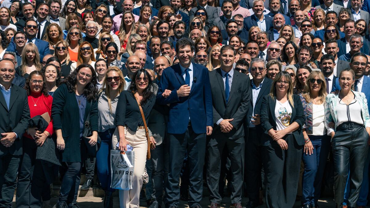 Eduardo Bittar hizo una fuerte demostración de fuerza en el inicio de la campaña (Gentileza).