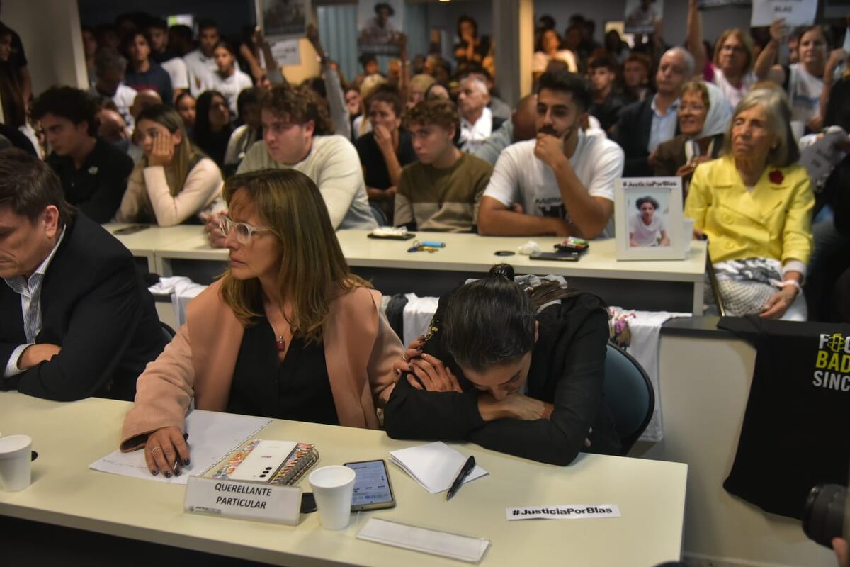 Momentos de la lectura de la sentencia por el crimen de Valentino Blas Correas. (Facundo Luque / La Voz)