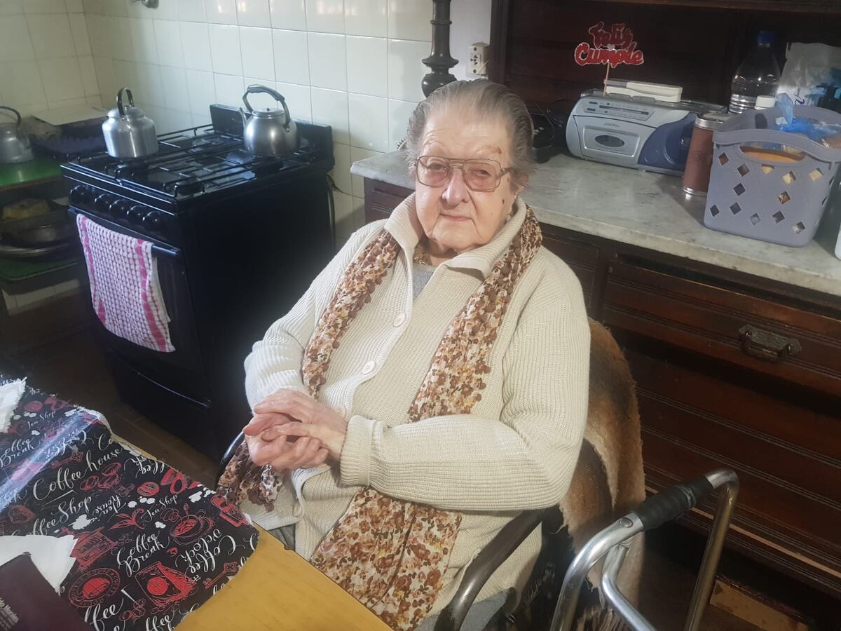 Graziela Acuña. 103 años.En Río Tercero (La Voz)