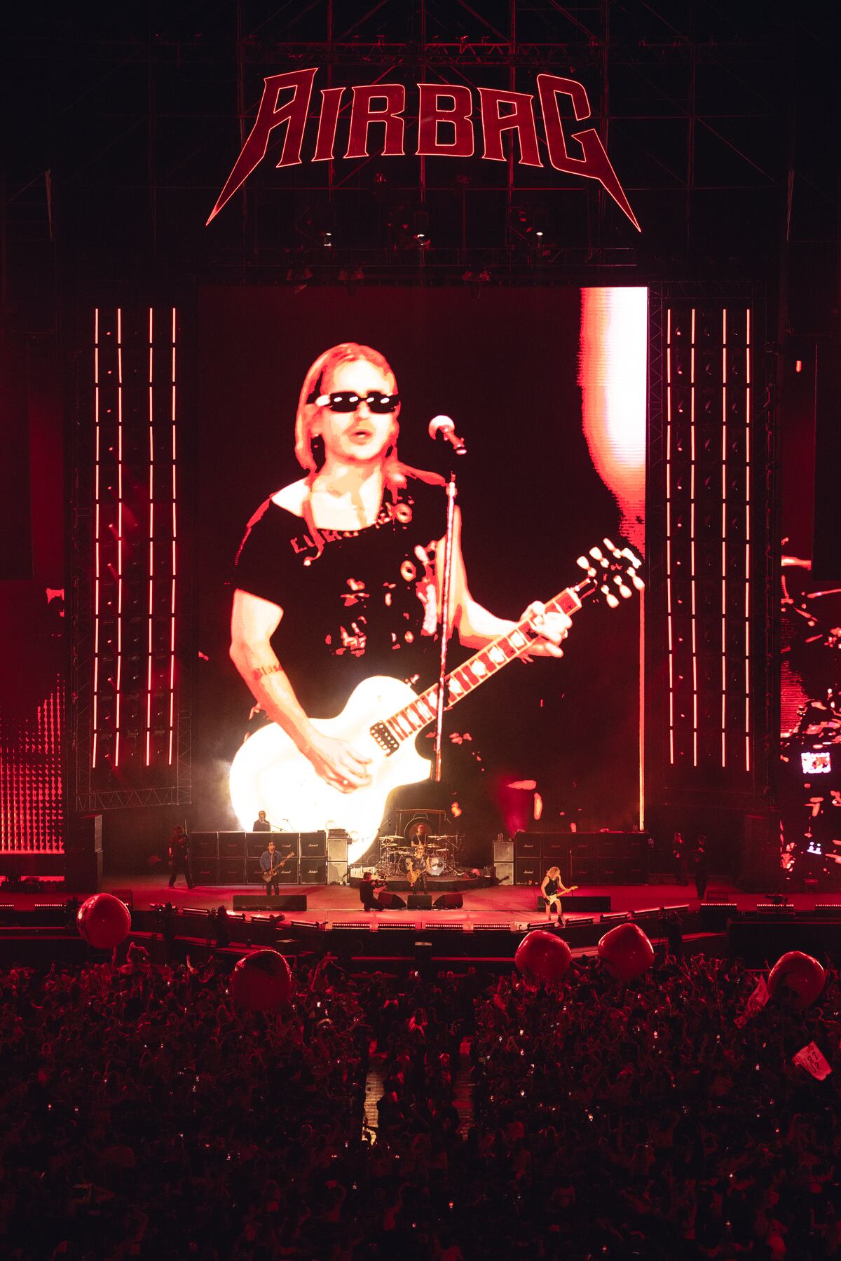 Airbag en River. (DF Entertainment e @irishsuarez)