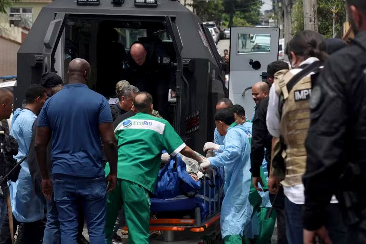 Río de Janeiro. Al menos 60 muertos y más de 80 detenidos en un megaoperativo en dos favelas. (Gentileza OGlobo)