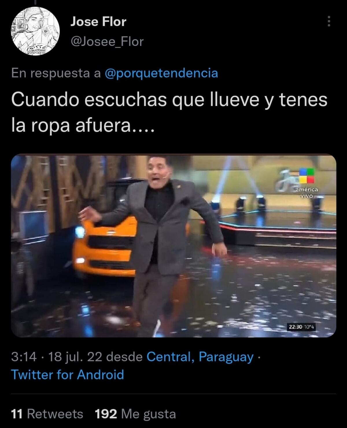 Los memes del susto que se llevaron Mariano Iúdica y Fernanda Callejón con Giovanna Diotto (Captura de pantalla)