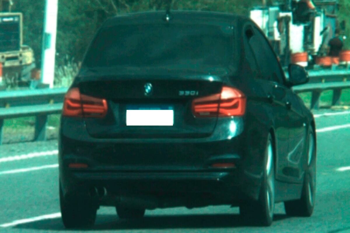 El BMW 330i. (Gobierno bonaerense)