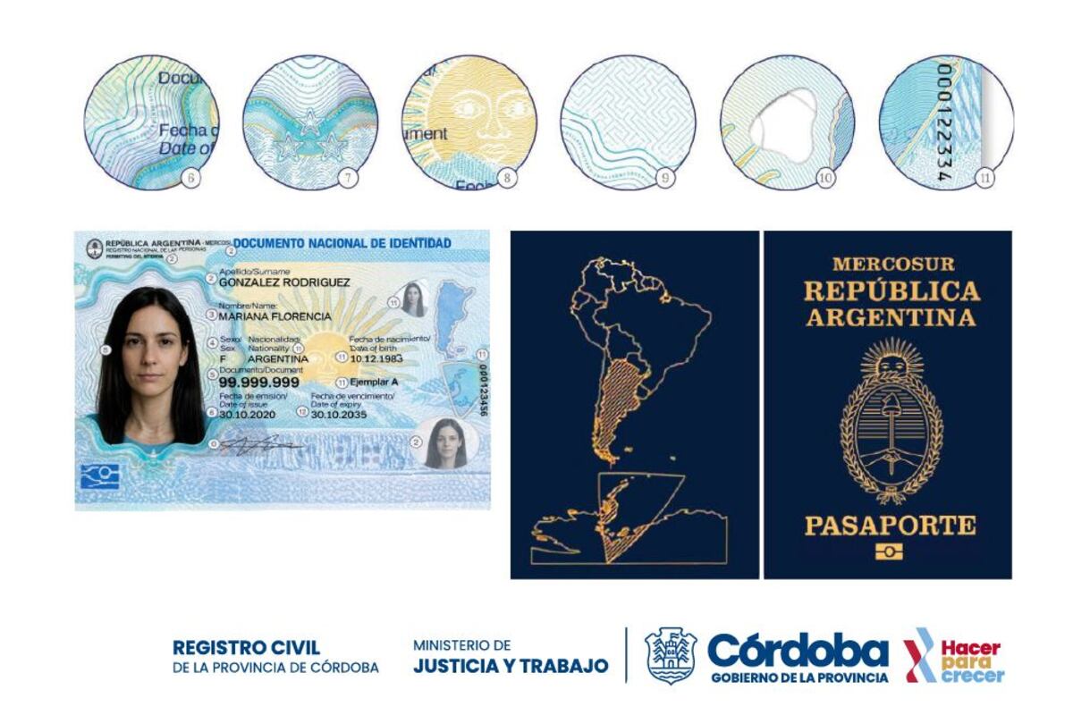 El Registro Civil de la Provincia ya tramita los nuevos DNI electrónicos. (Gobierno de Córdoba)