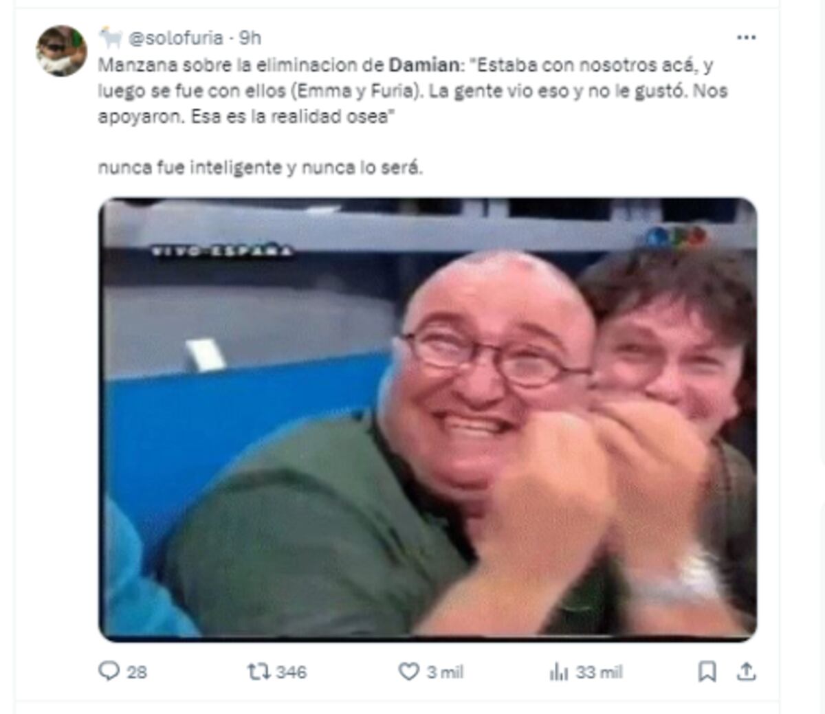 Damián quedó eliminado de GH.