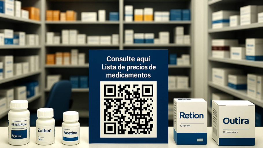 Las farmacias tendrán 30 días para incorporar el cartel con el código QR que permitirá consultar los precios de los medicamentos. (Gobierno de la Nación Argentina)