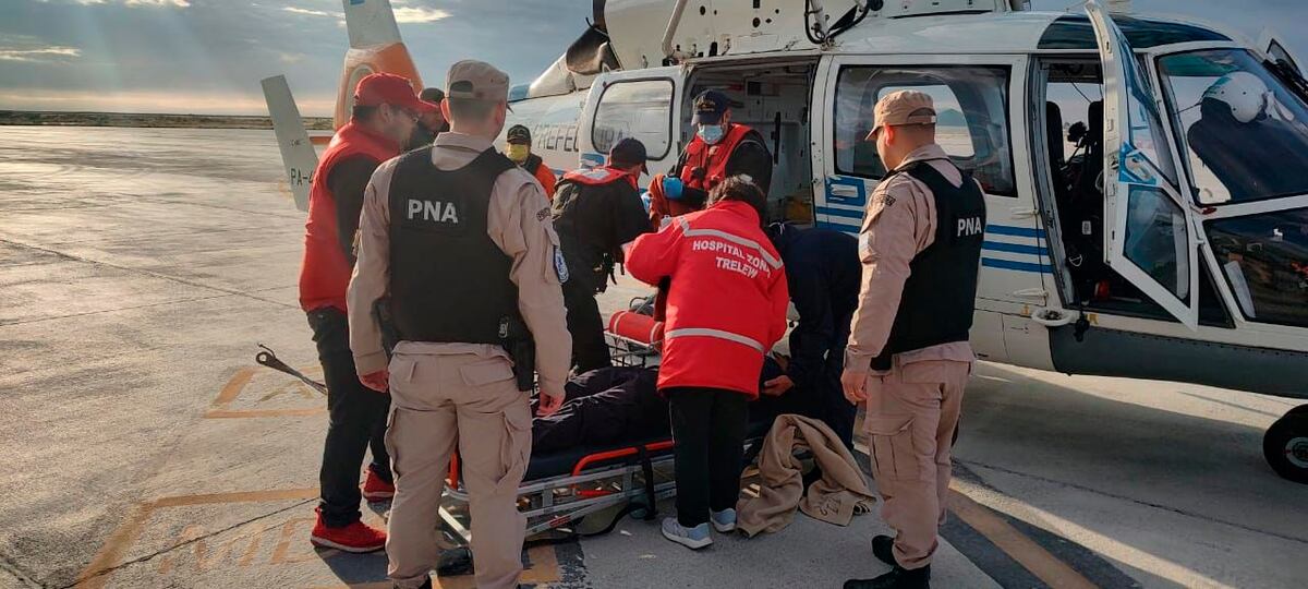 Rescate en el mar. (Prensa Prefectura/Télam)