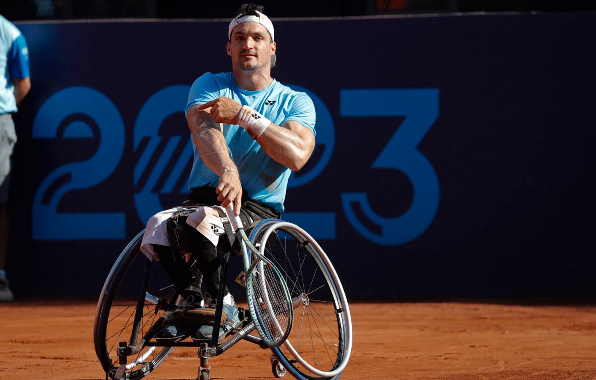 El cordobés Gustavo Fernández se consagró campeón en singles y en dobles de los Juegos Parapanamericanos Santiago 2023. (Felipe Zanca Parapanamericanos Stgo 2023 via Photosport)