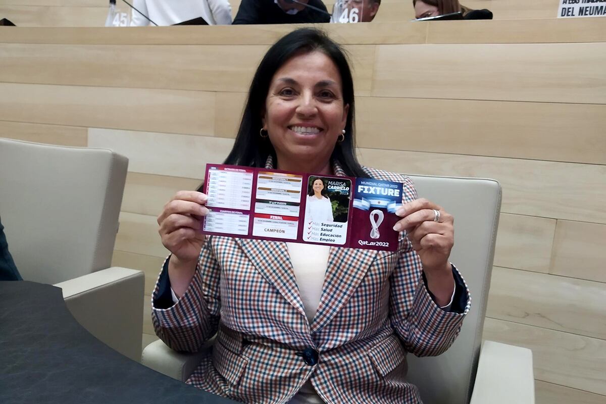 Marisa Gordillo, legisladora radical, muestra su fixture.
