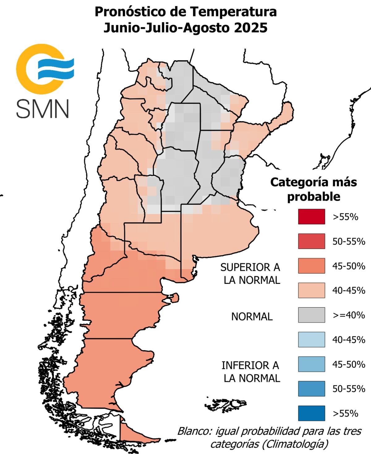 Los que se espera para el invierno en Argentina.