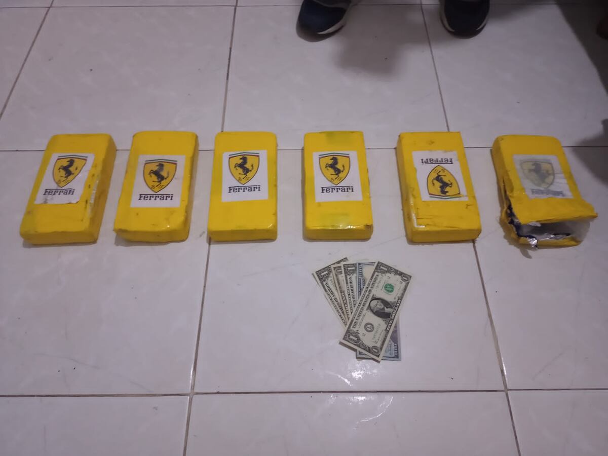 Ferrari. A una expareja de René "Chancho" Sosa le secuestraron seis ladrillos de cocaína con la inscripción de la automotriz Ferrari. (Archivo)