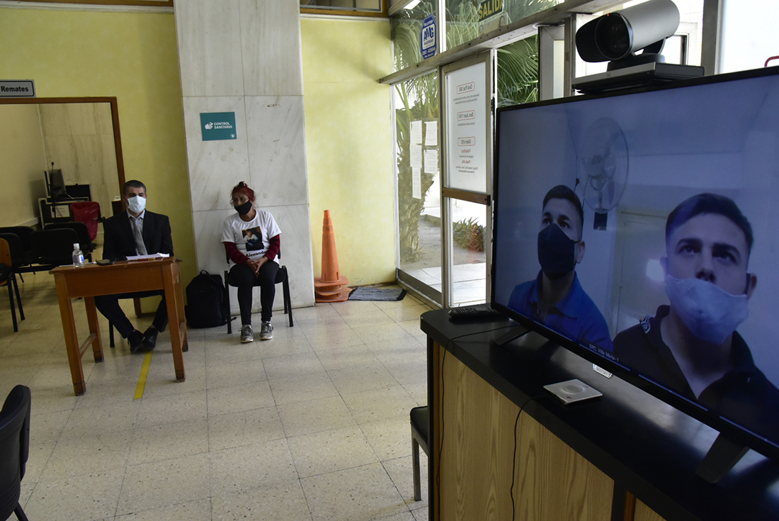 Juicio por el asesinato de Miguel Alexander "Nano" Martínez en los tribunales de Villa María. (La Voz)