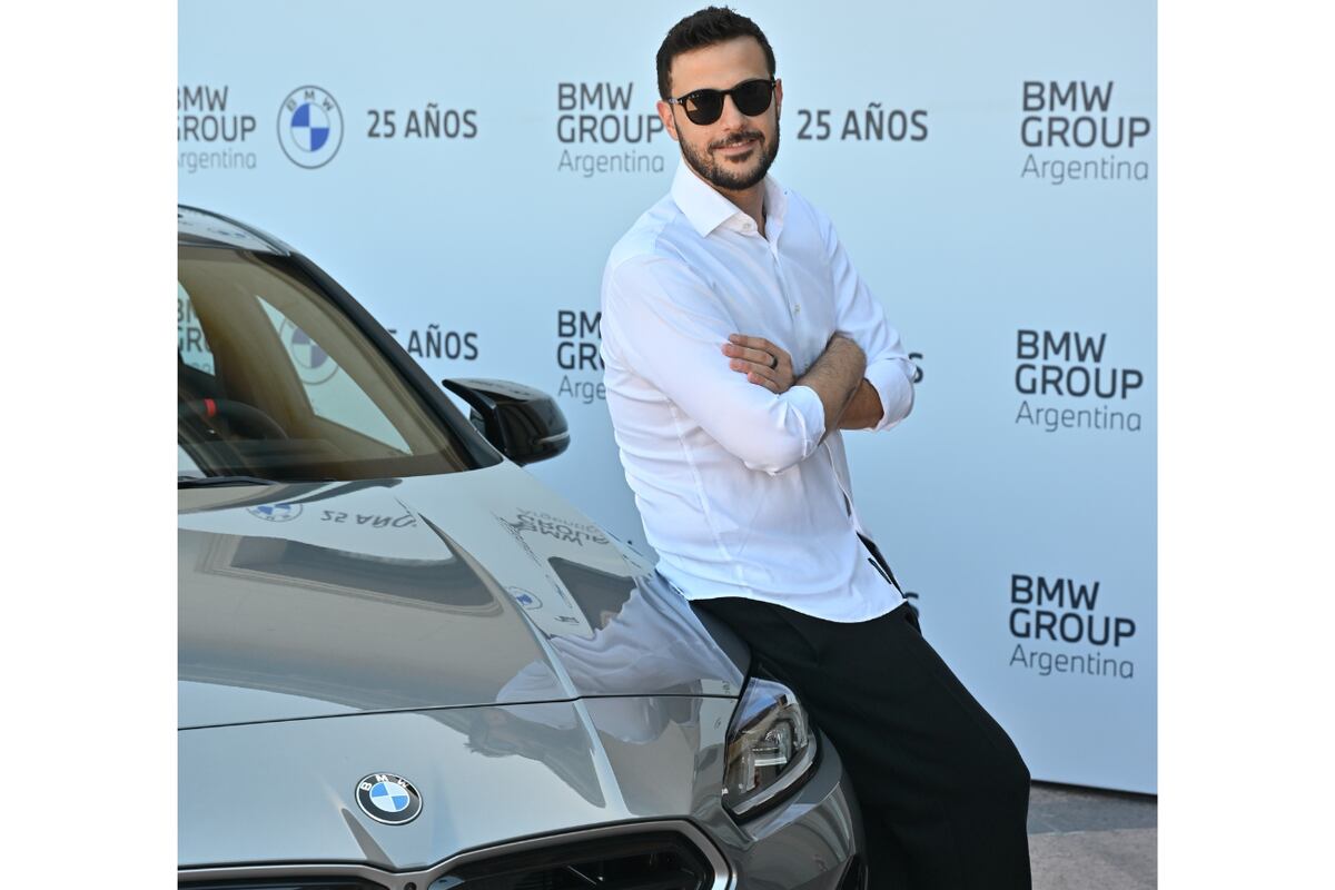 El periodista Diego Leuco en el 25° aniversario de BMW Group Argentina.
