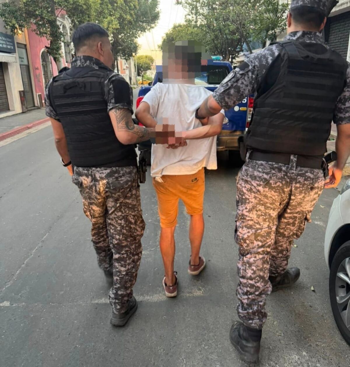 El detenido en Güemes. (Policía)