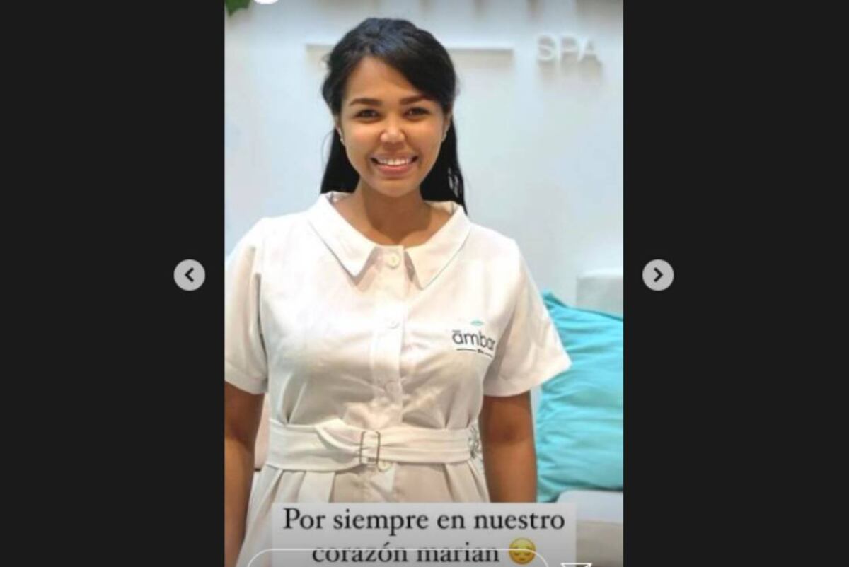 Femicidio en Flores: el spa en el que trabajaba Marian Bravo la despidió en redes (Instagram de Ámbar Spa).
