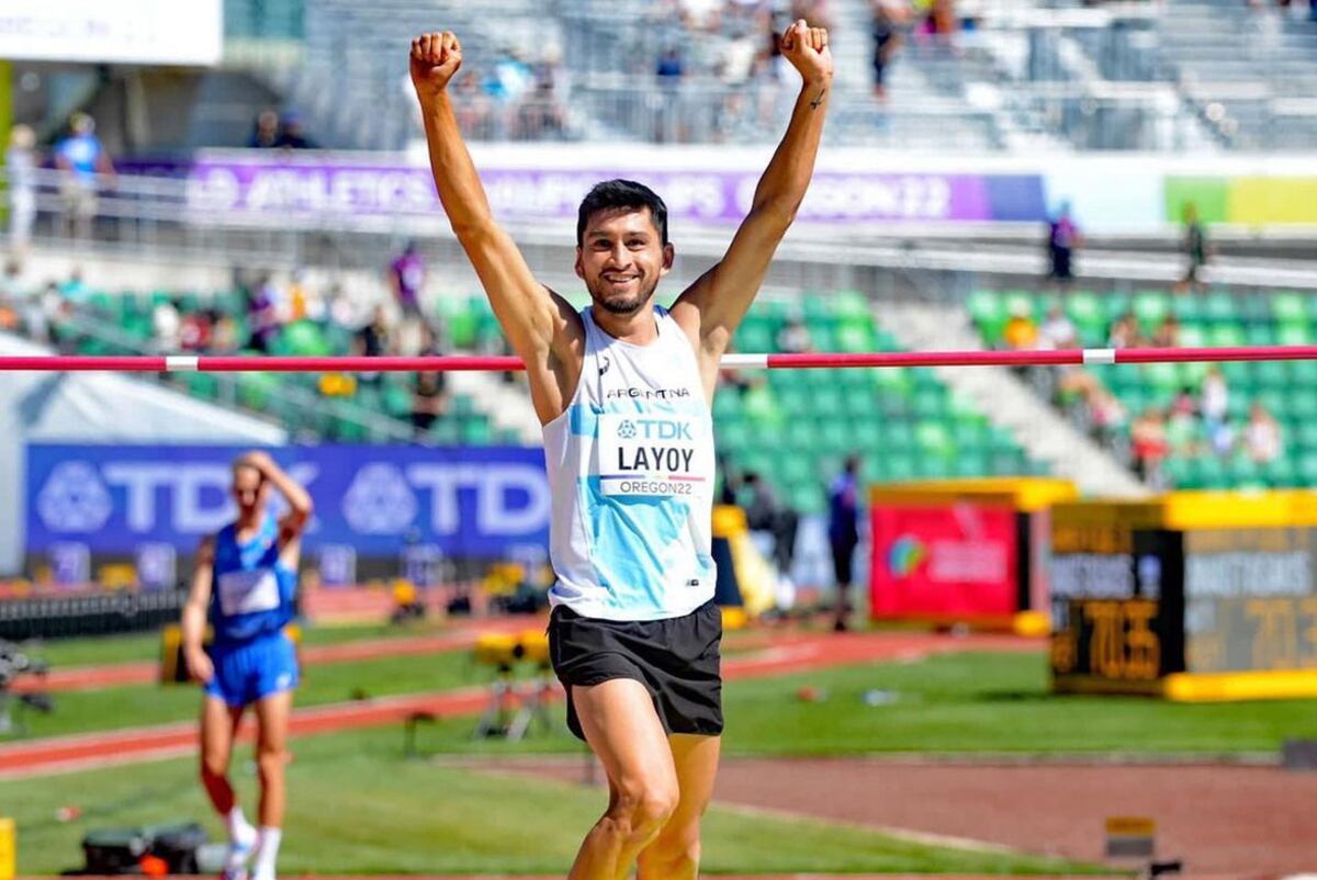 El correntino Carlos Layoy igualó en Eugene su mejor marca del año en salto en alto y fue uno de los más destacados de Argentina.