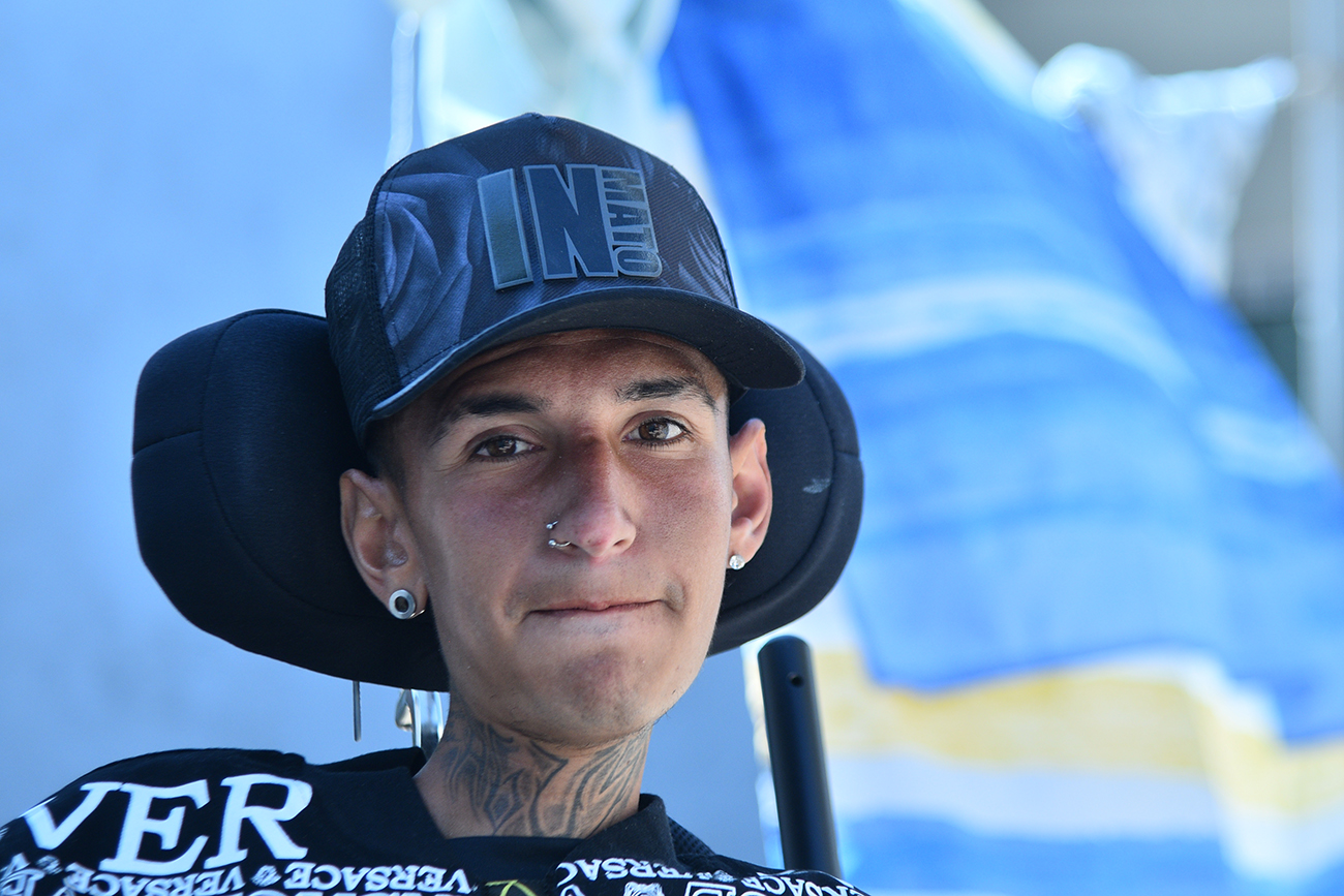 Agustín Giotto, de 24 años, es influencer y hace humor con el tema de la discapacidad (Pedro Castillo / La Voz)