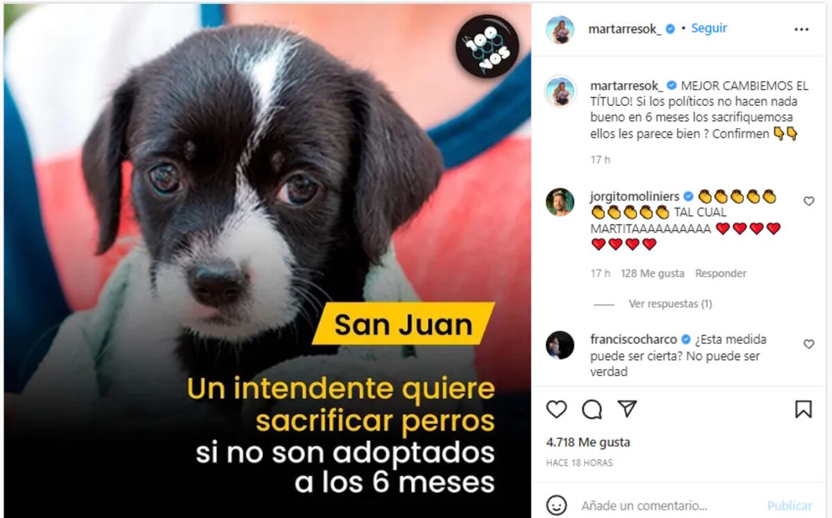 Mar Tarres en Instagram.