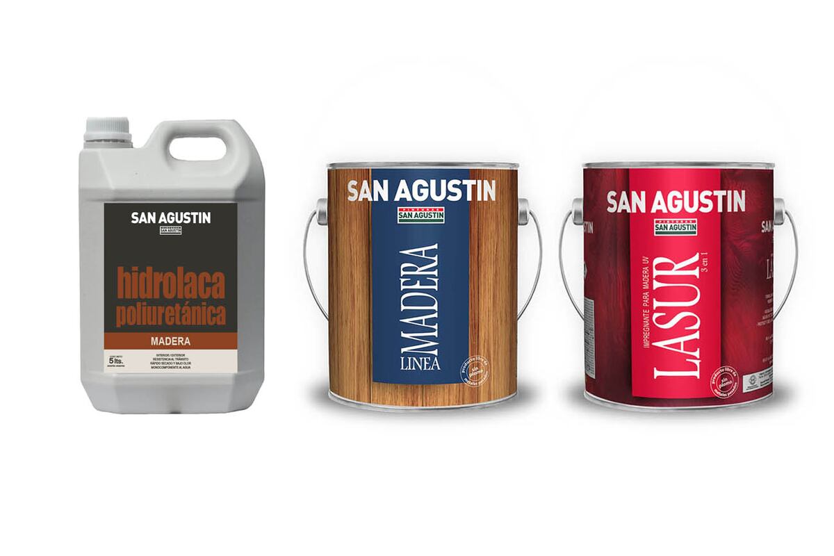 La hidrolaca poliuretánica de San Agustín, un recurso ecológico de base acuosa, formulado con emulsión acrílica y poliuretano, ideal para terminaciones en pisos y muebles de madera.