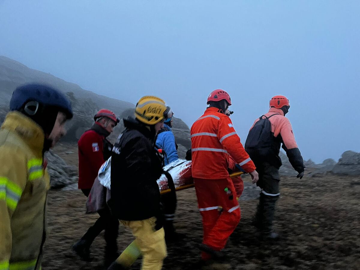 Rescataron a un hombre mayor de edad que se fracturó en el cerro Champaquí (Gentileza)