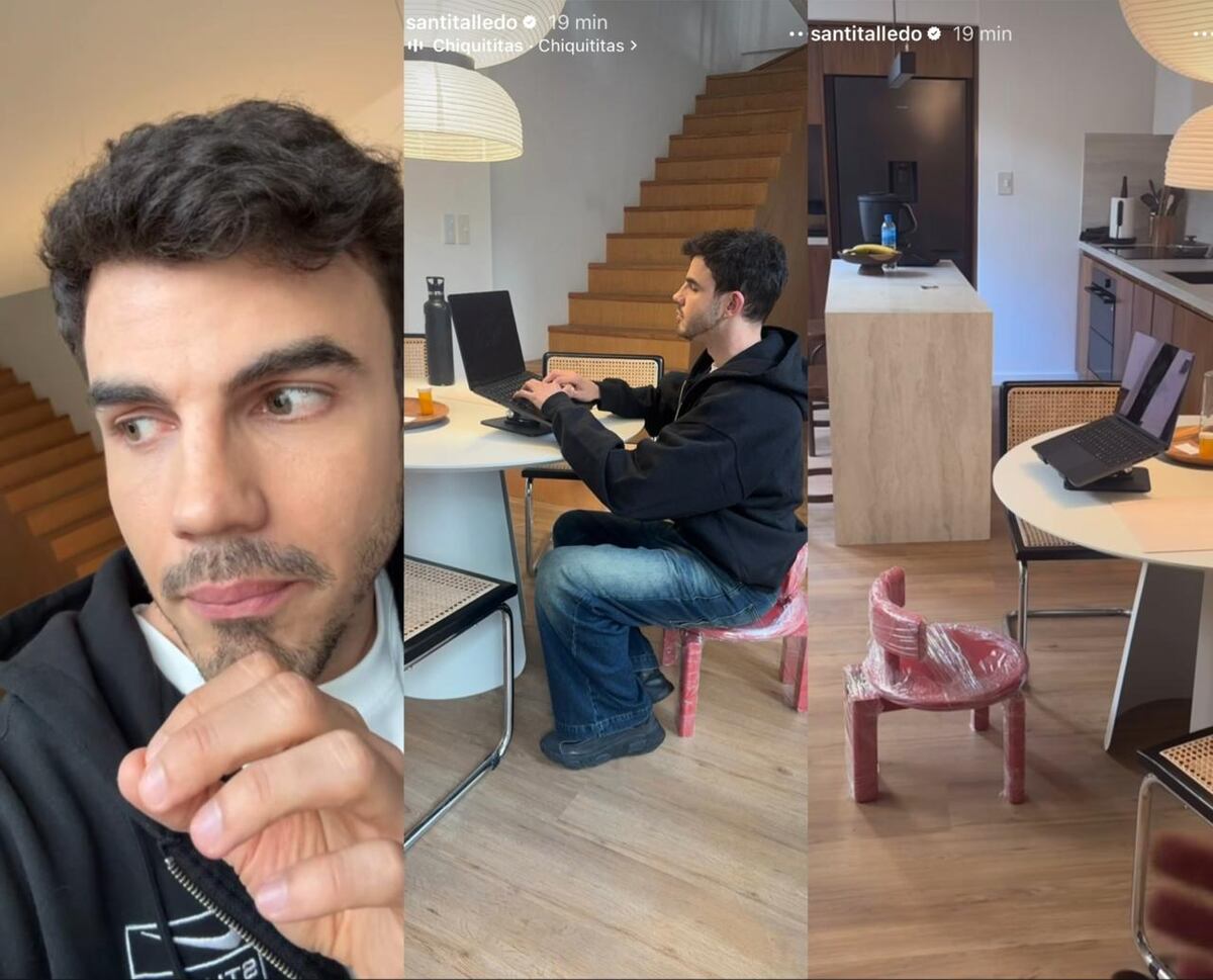 Santi Talledo dejó ver cómo es su nueva casa.