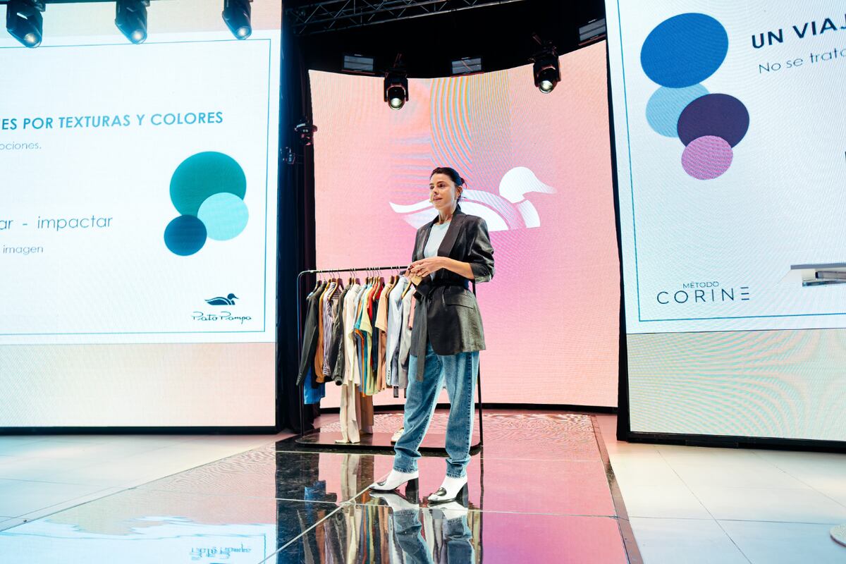 La conocida productora de moda Corine Fonrouge dio un curso de “colorimetría” para todos los presentes.
