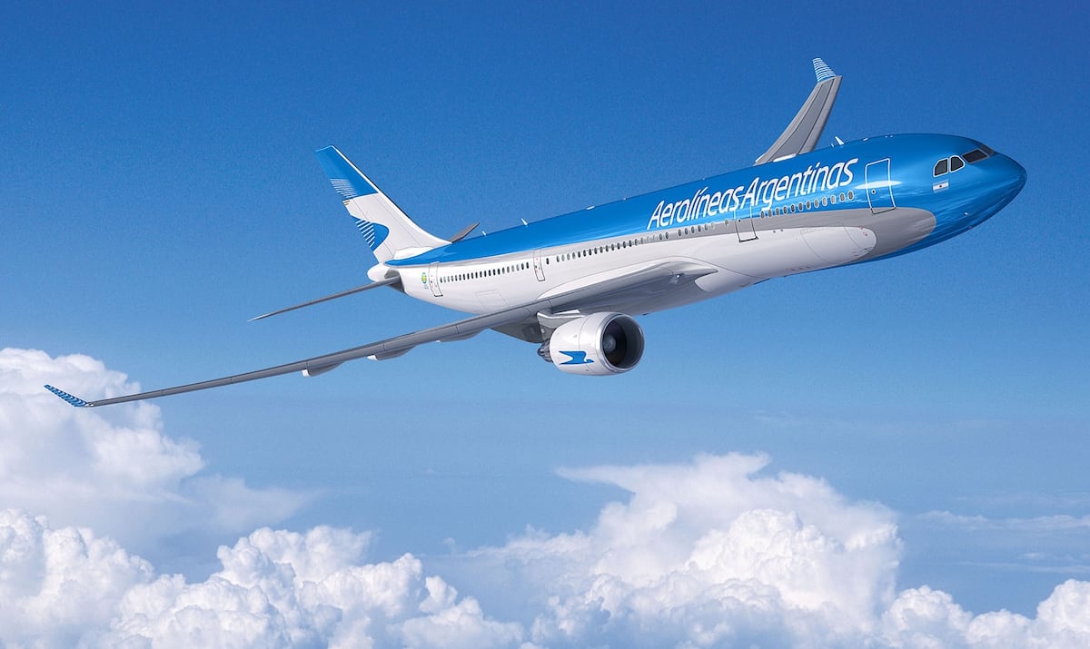 Vuelo de Aerolíneas Argentinas.