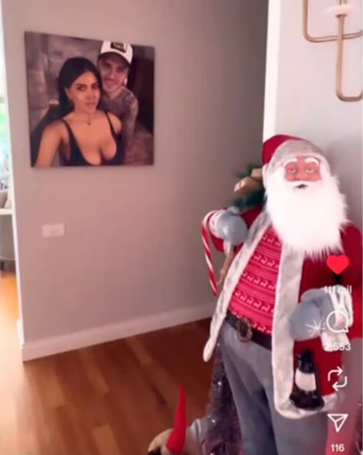 El árbol de Navidad de Mauro Icardi y la China Suárez que reavivó comparaciones con Wanda Nara