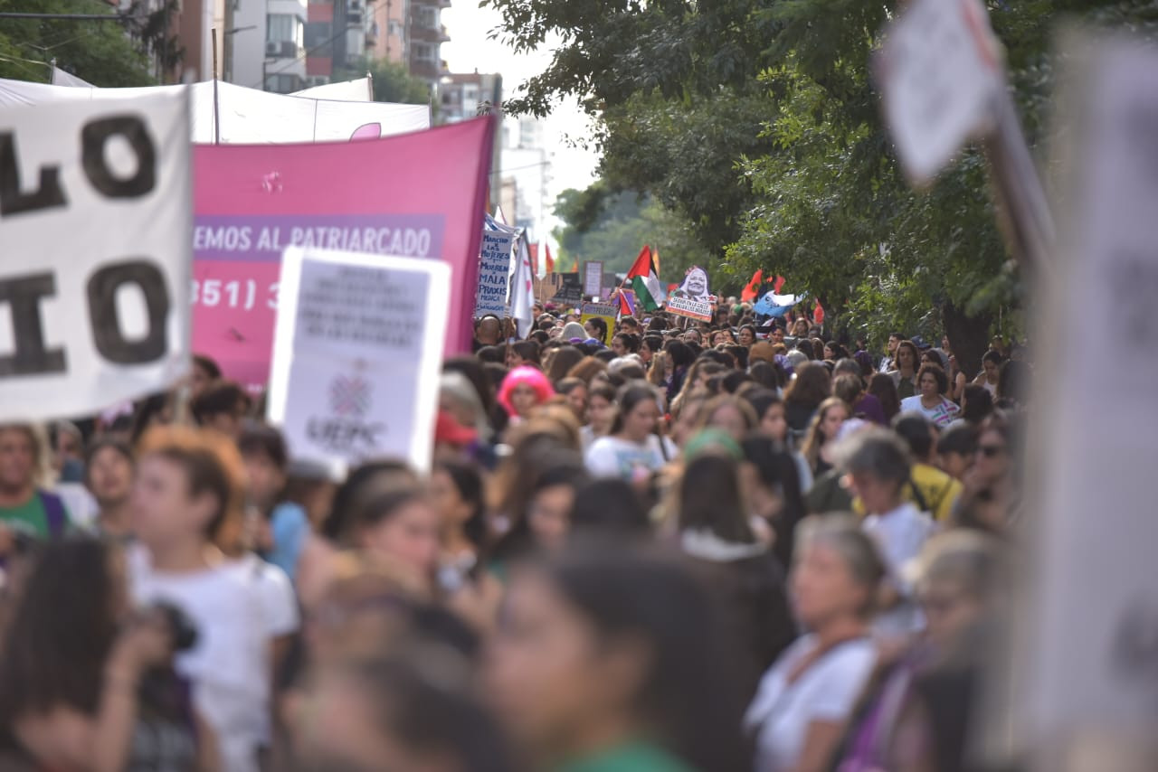 Movilización en Córdoba, este sábado en el marco del 8M 2025 (Facundo Luque / La Voz)