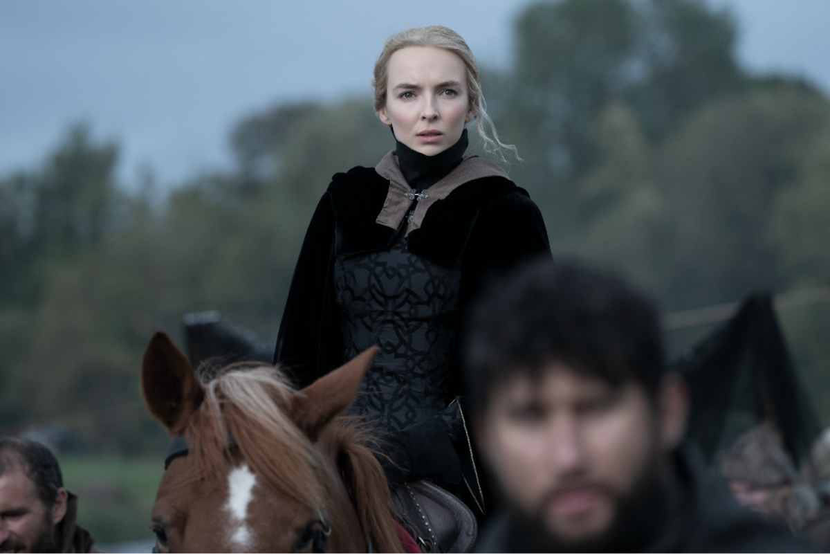 Jodie Comer en "El último duelo". Foto gentileza prensa Disney.