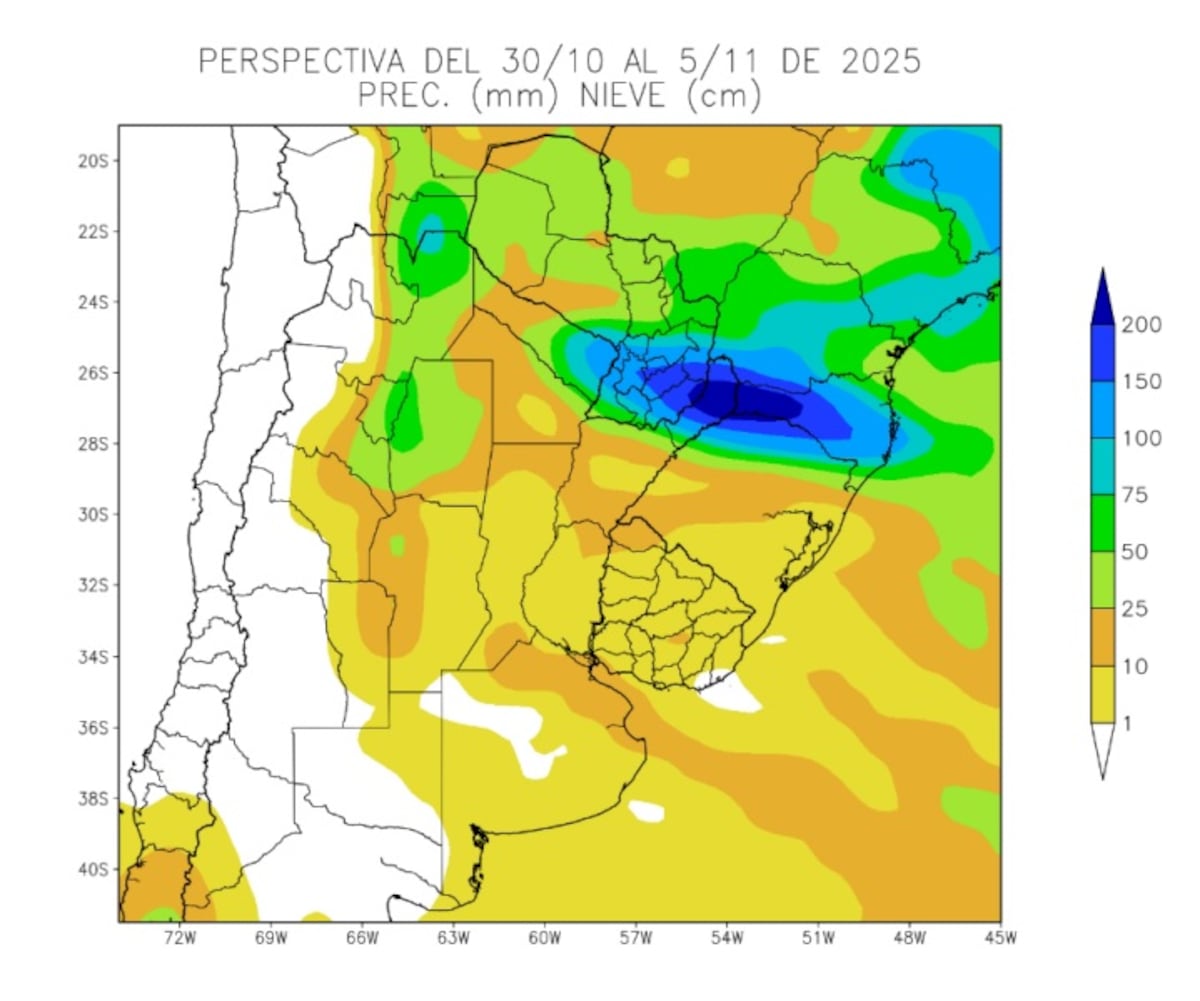 CLIMA. Precipitaciones (Gentileza Bolsa de Cereales)