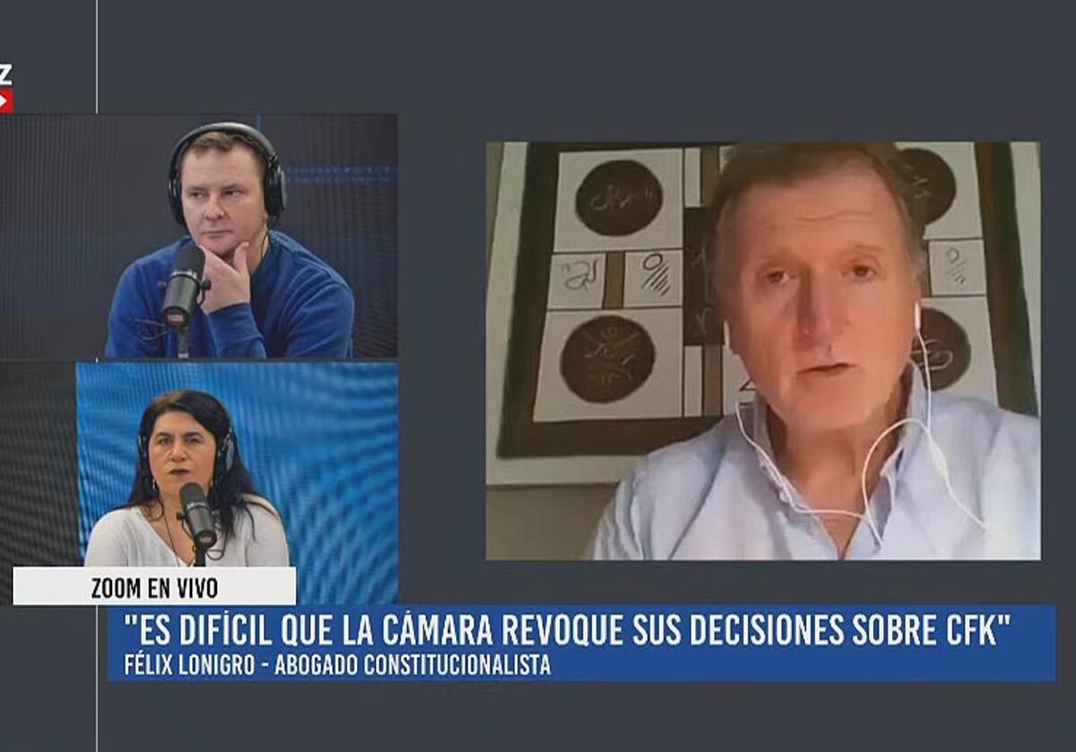 Felix Lonigro, abogado constitucionalista, en La Voz en Vivo. (La Voz)