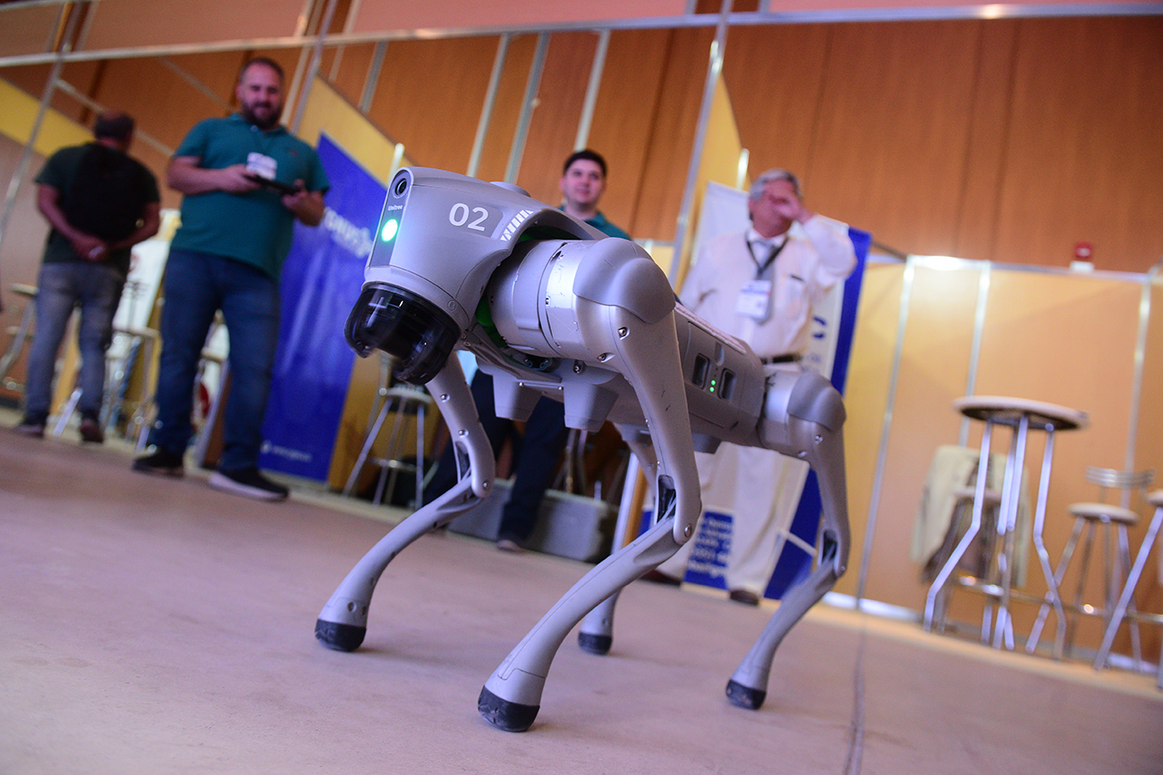 La Expo Parques Industriales Córdoba 2024 incluyó también el despliegue de tecnologías para el rubro. (José Gabriel Hernández / La Voz)