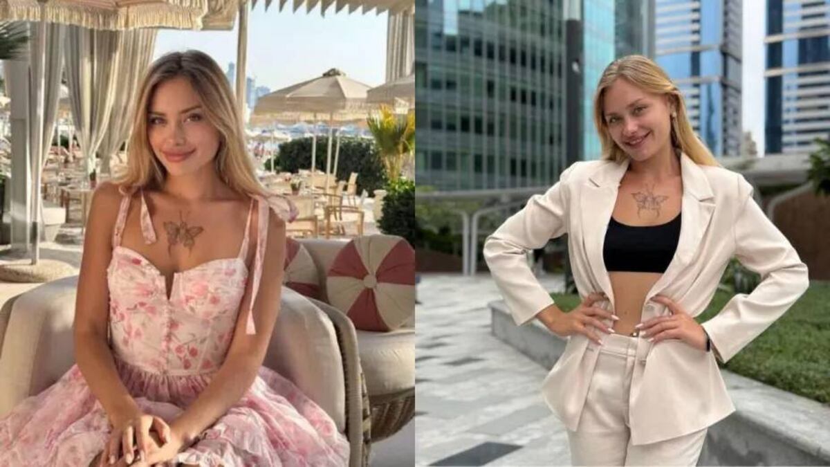 María Kovalchuk, la modelo de OF que apareció con las extremidades rotas tras una fiesta con jeques árabes.