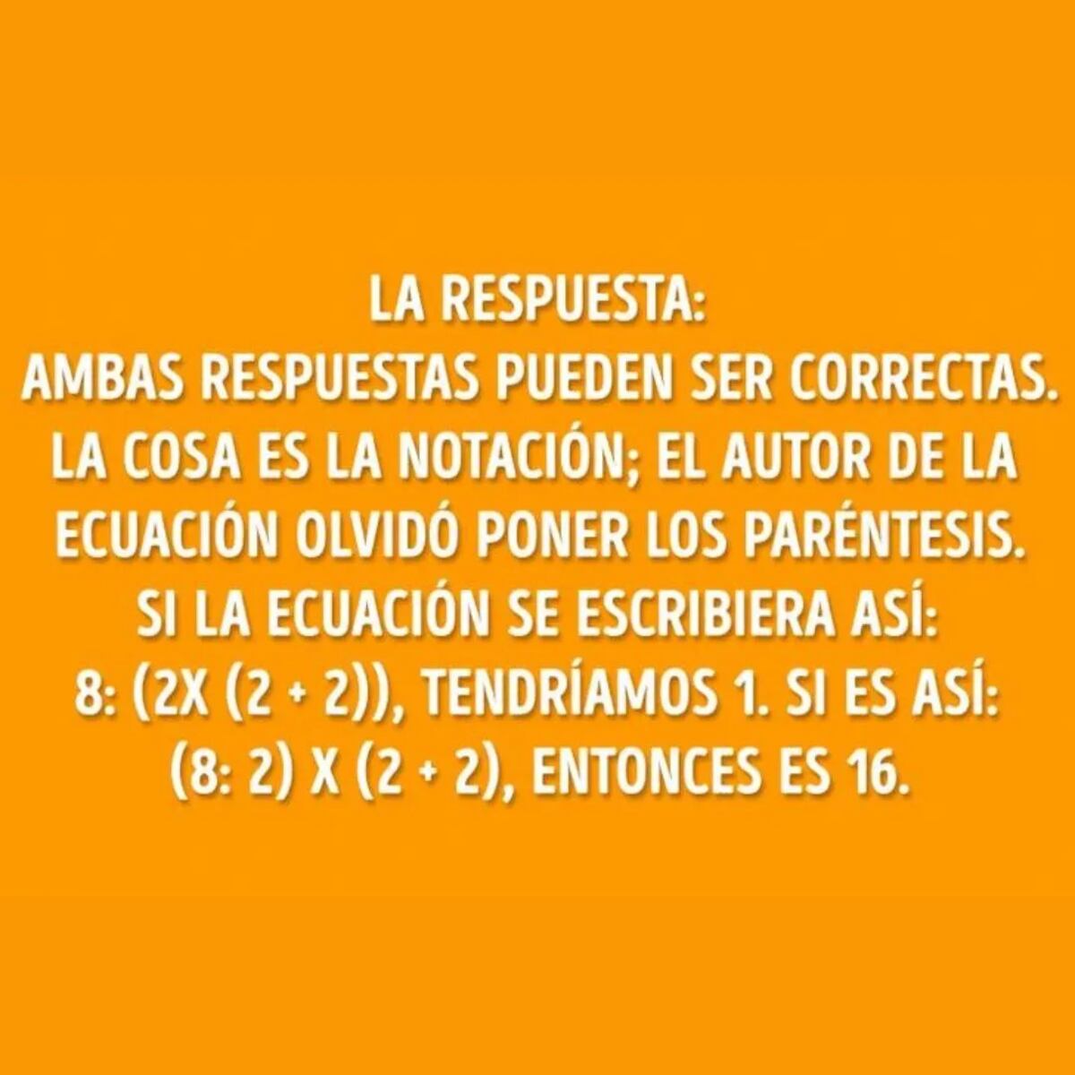 La solución del reto visual.